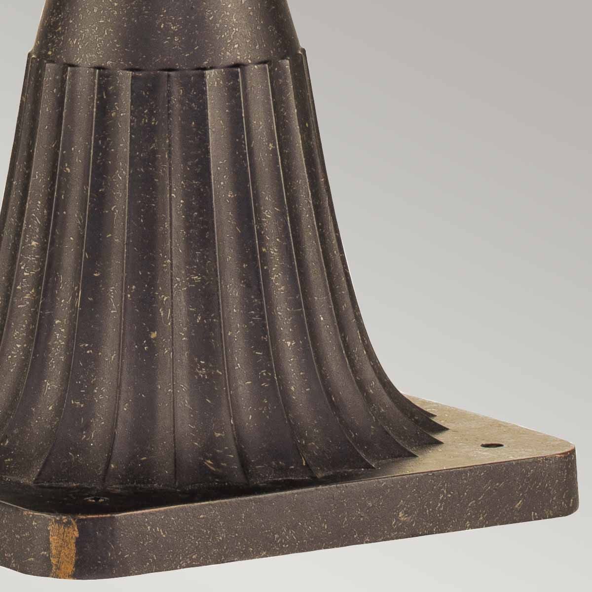 Elstead Cleveland Single Small Pedestal Lantern - Weathered Bronze