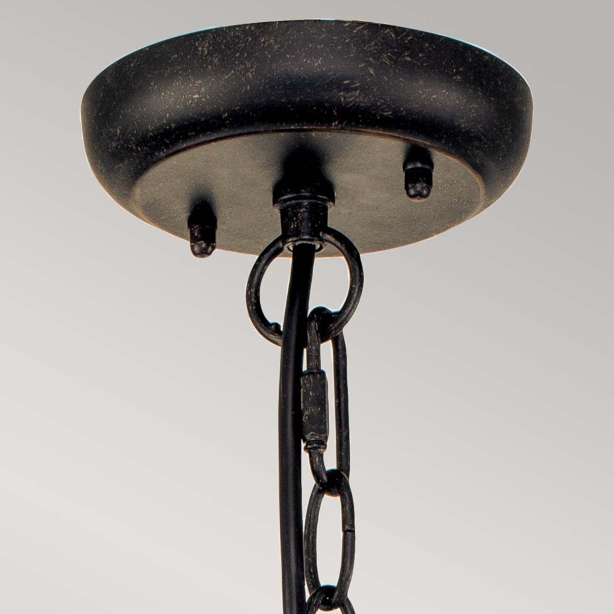 Elstead Cleveland Single Small Chain Lantern - Weathered Bronze