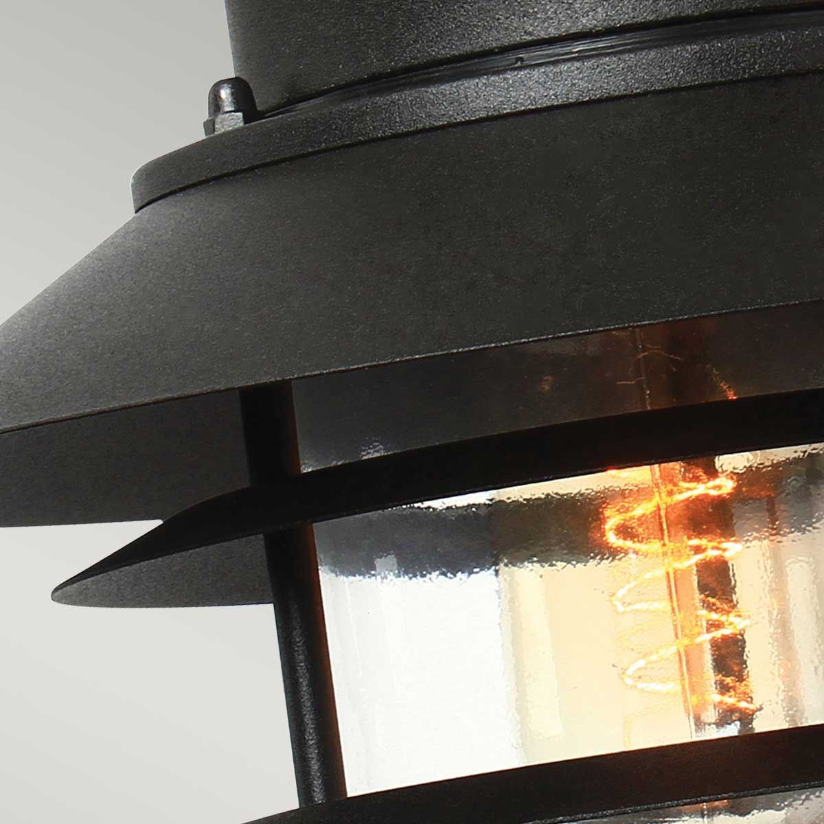 Elstead Copenhagen Single Wall Lantern - Black