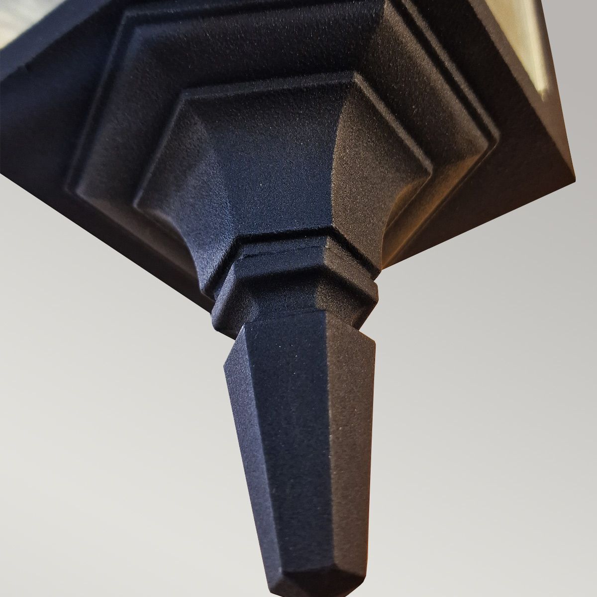 Elstead Chapel Single Down Wall Lantern - Black