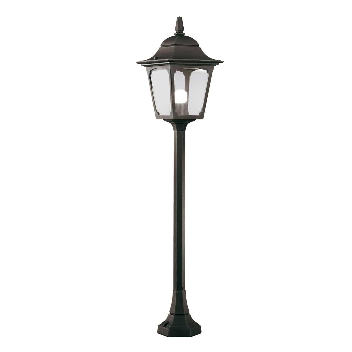 Elstead Chapel Single Pillar Lantern - Black