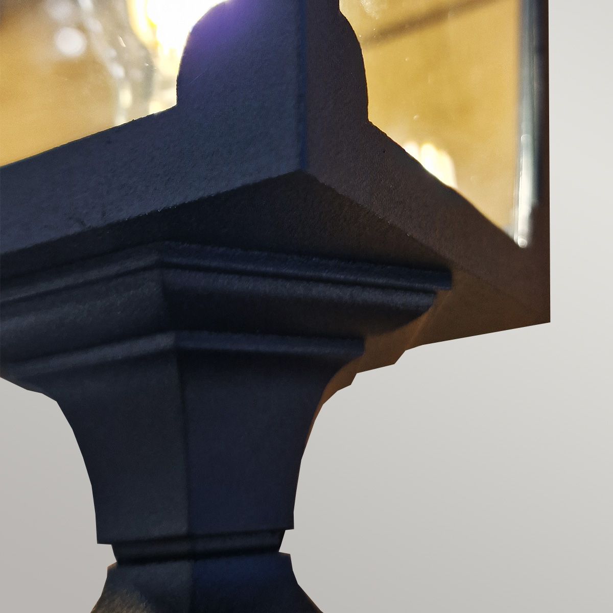 Elstead Chapel Single Lamp Post - Black