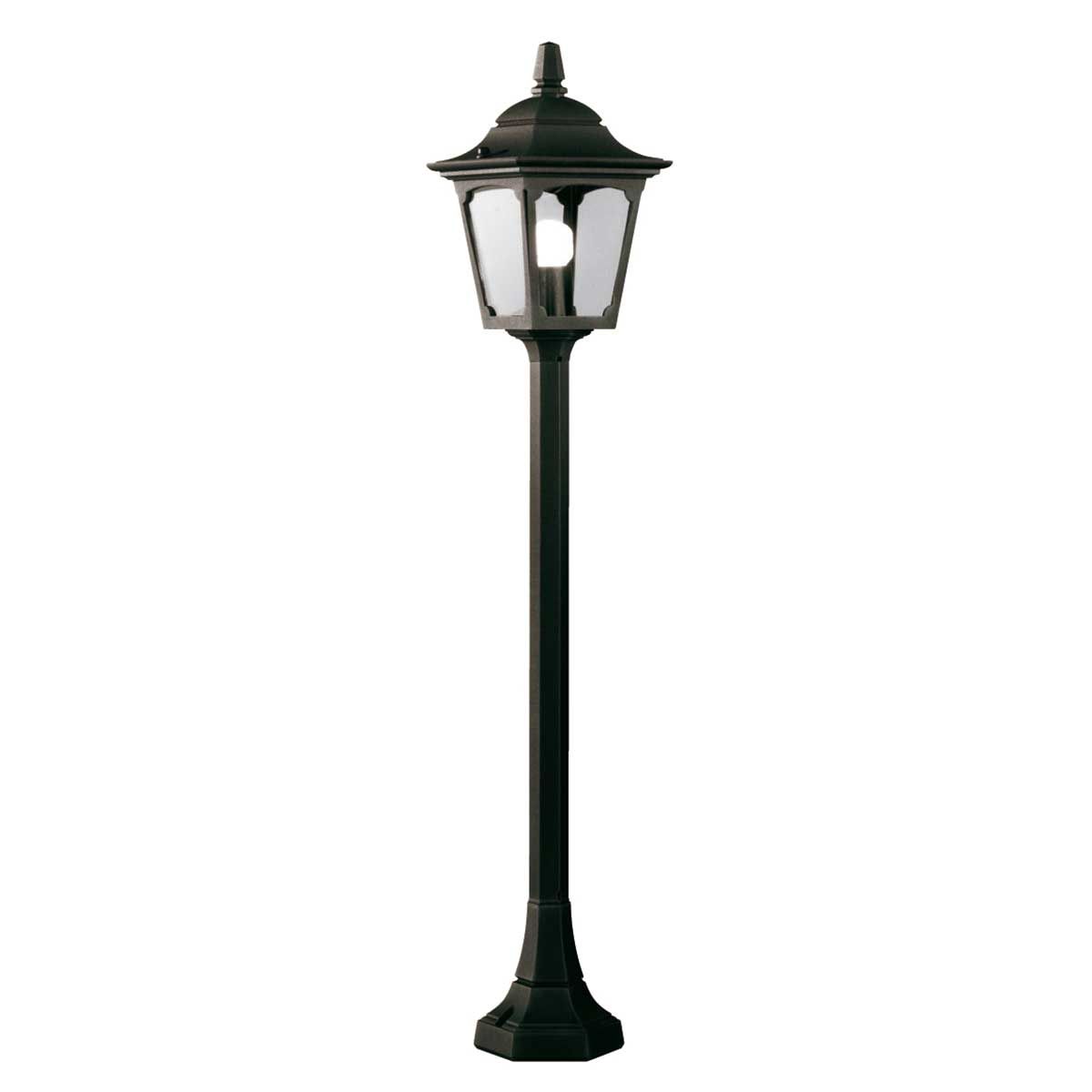 Elstead Chapel Mini Single Pillar Lantern - Black