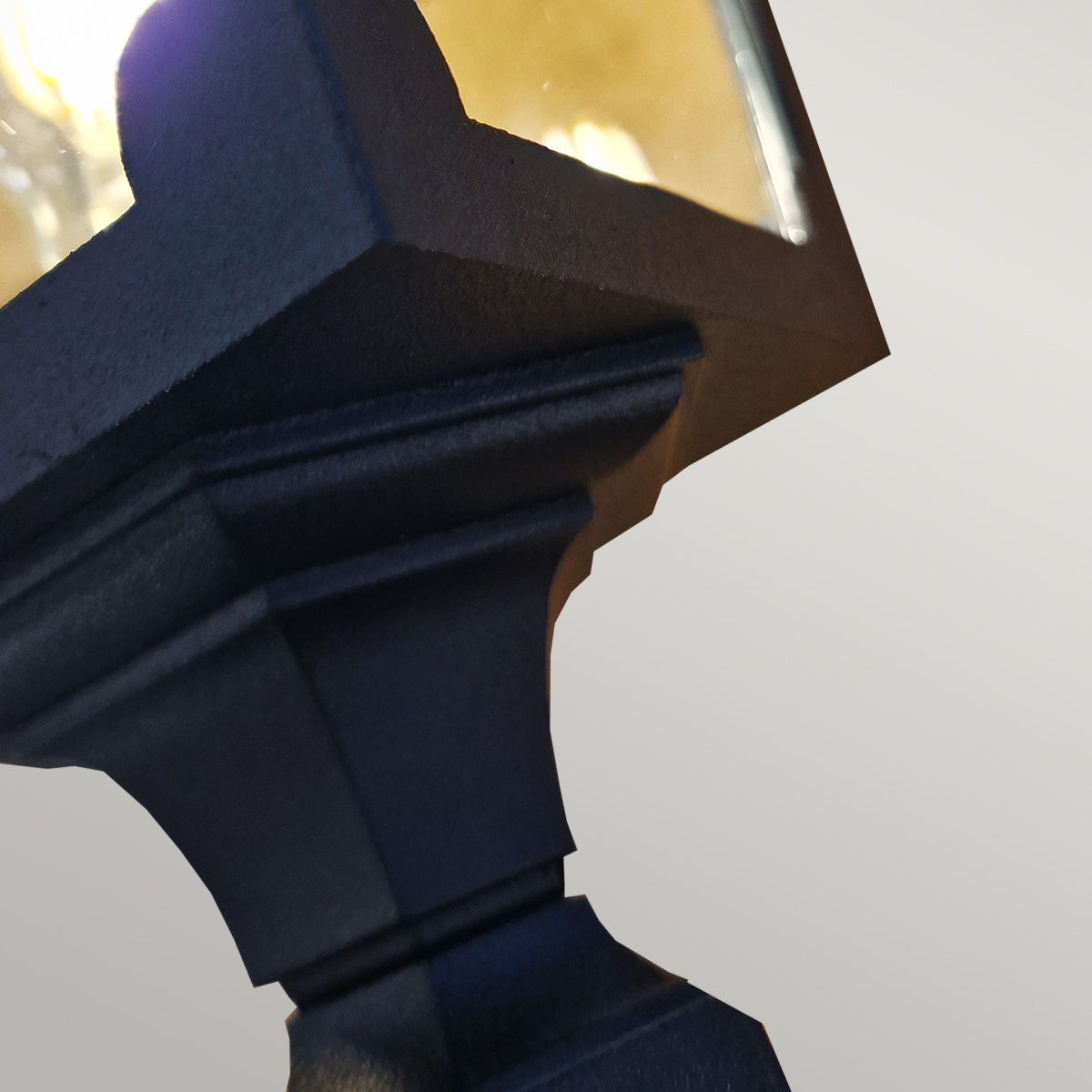 Elstead Chapel Mini Single Pillar Lantern - Black