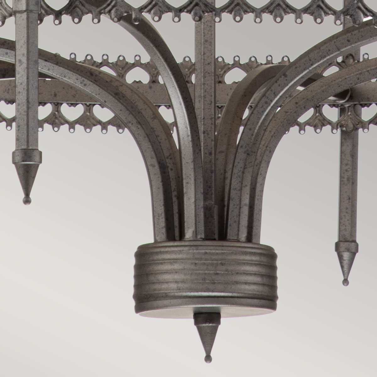 Elstead Crown 6 Light Chandelier - Iron Gate