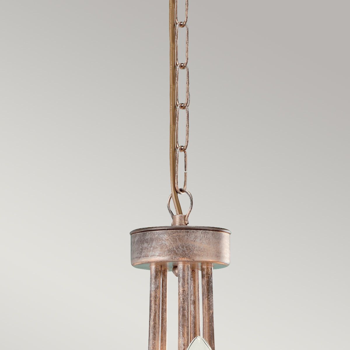 Elstead Christina 5 Light Chandelier - Silver & Gold