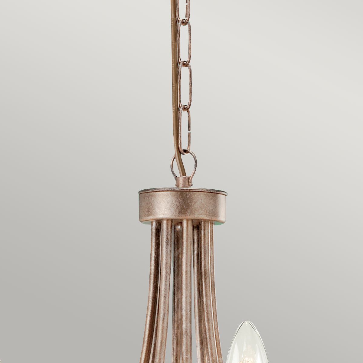 Elstead Christina 8 Light Chandelier - Silver & Gold