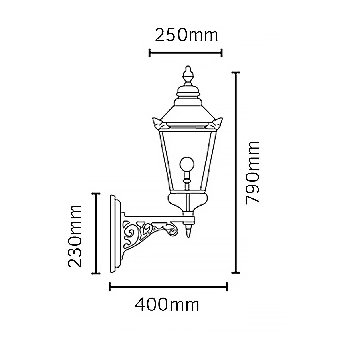 Norlys Chelsea Single Wall Lantern - Copper