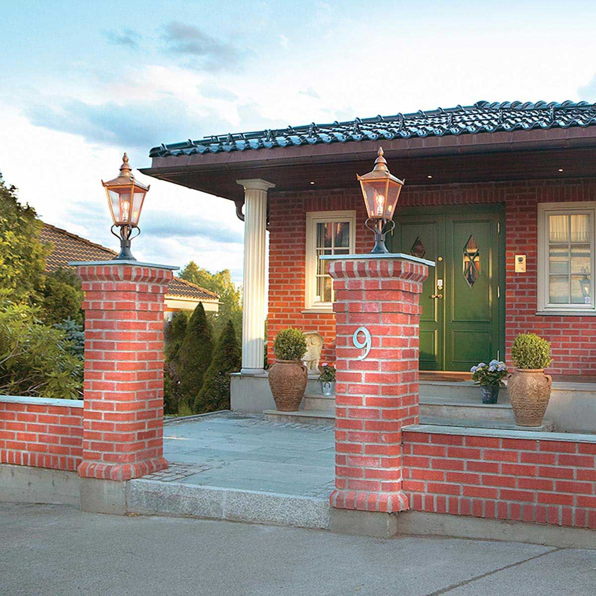 Norlys Chelsea Single Pedestal Lantern - Copper