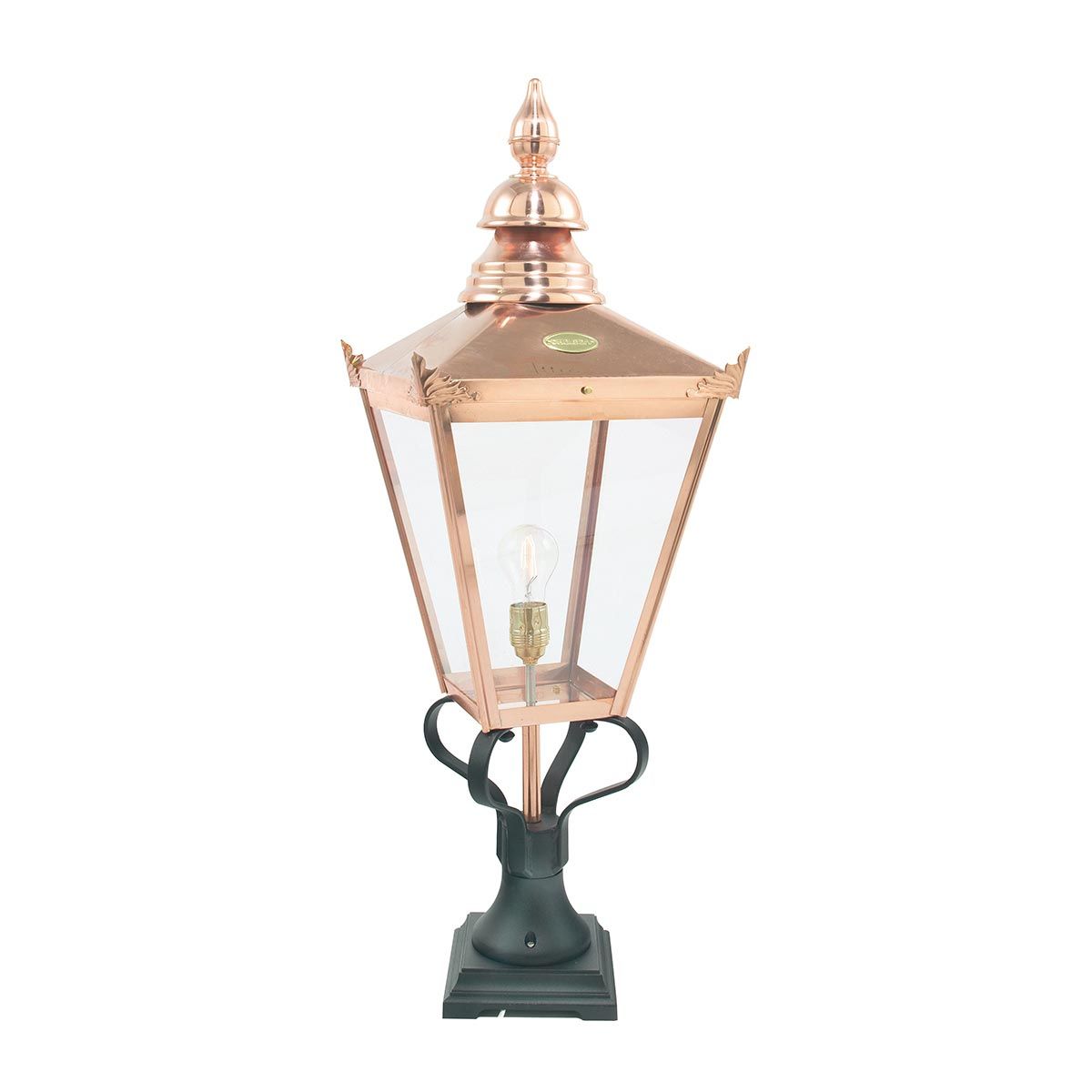 Norlys Chelsea Grande Single Pedestal Lantern - Copper