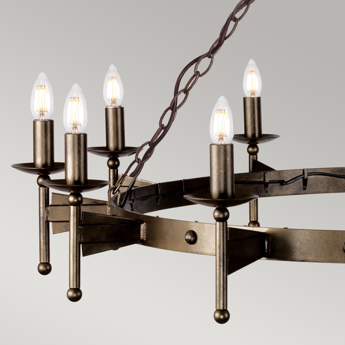 Elstead Cromwell 12 Light Chandelier - Old Bronze