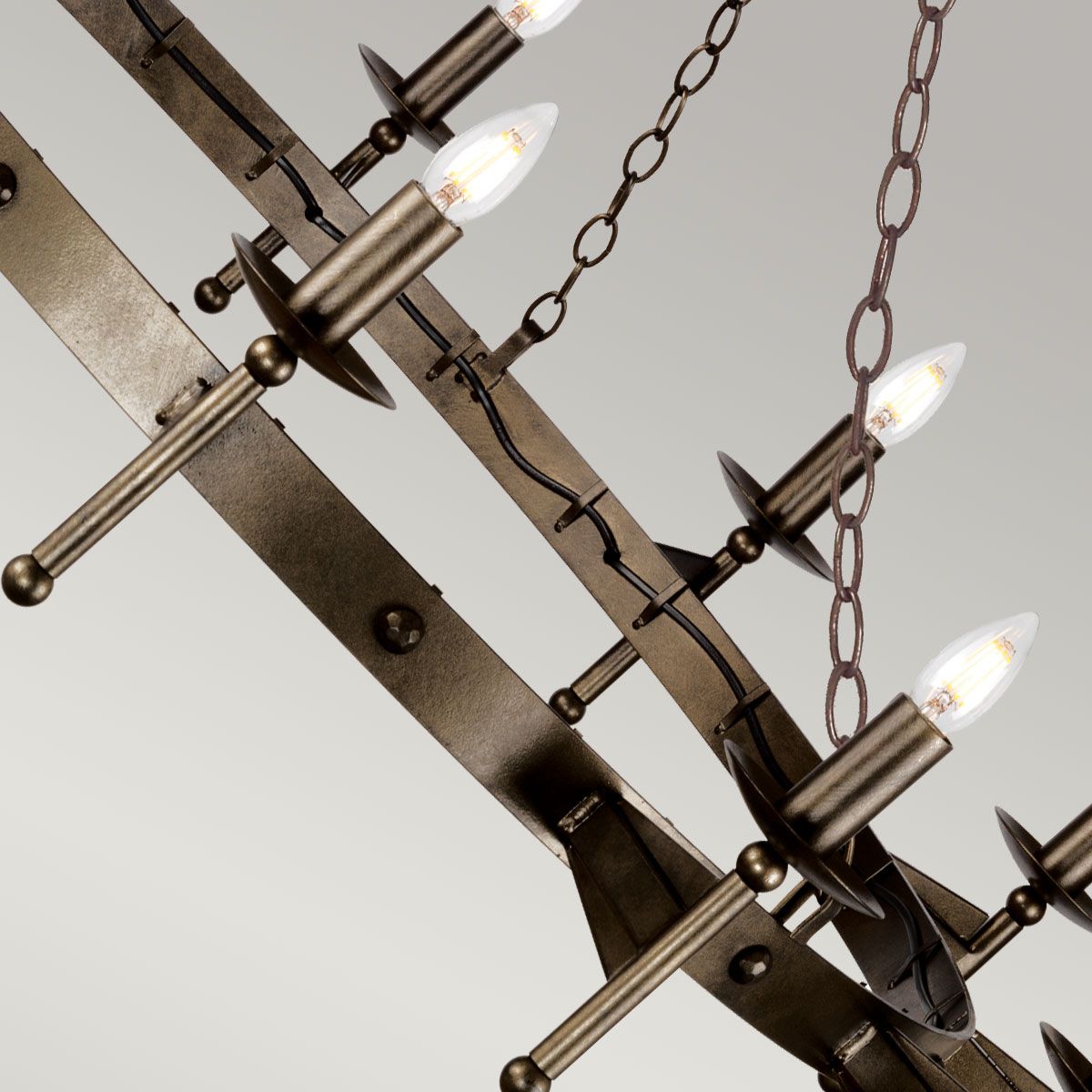 Elstead Cromwell 12 Light Chandelier - Old Bronze