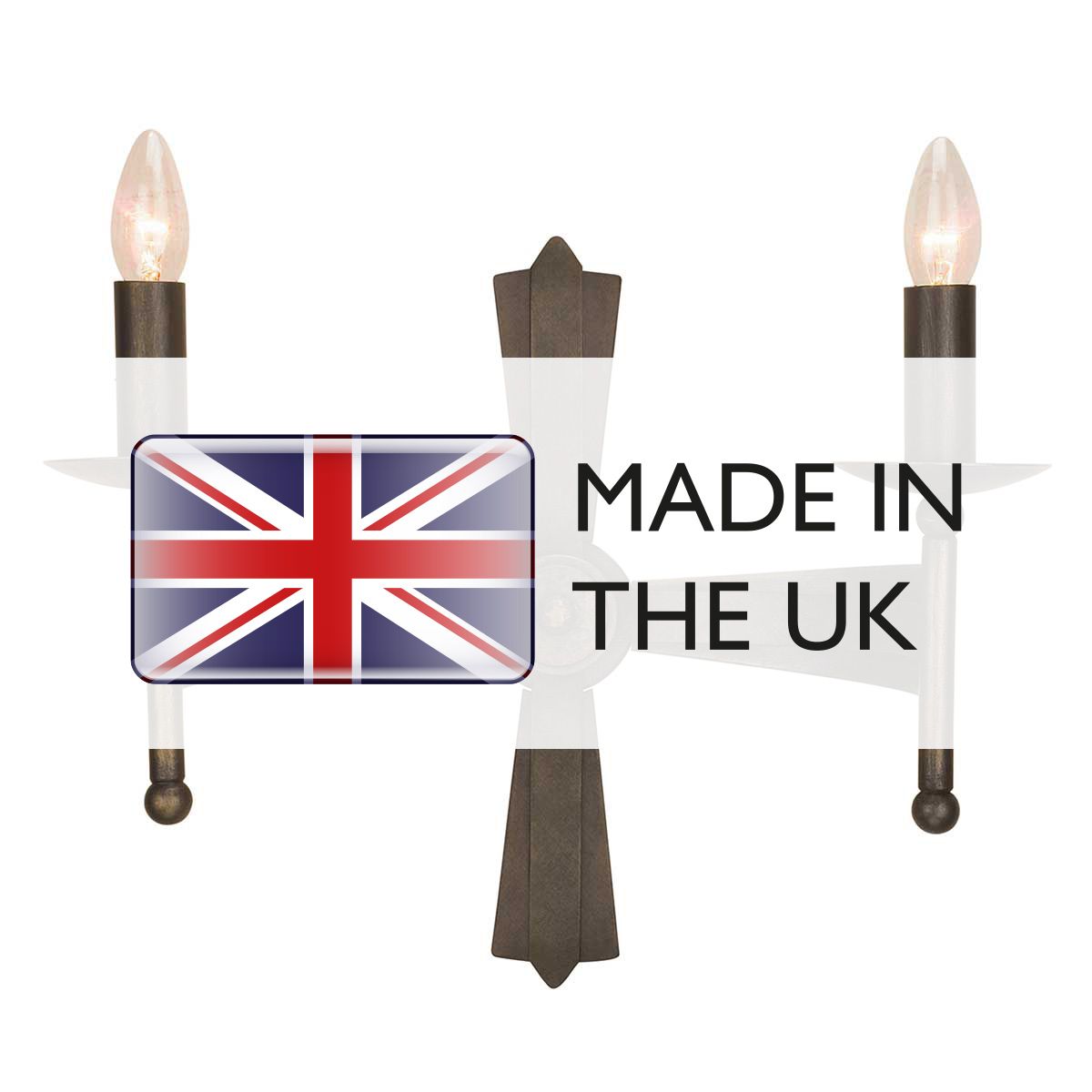 Elstead Cromwell 2 Light Wall Light - Old Bronze