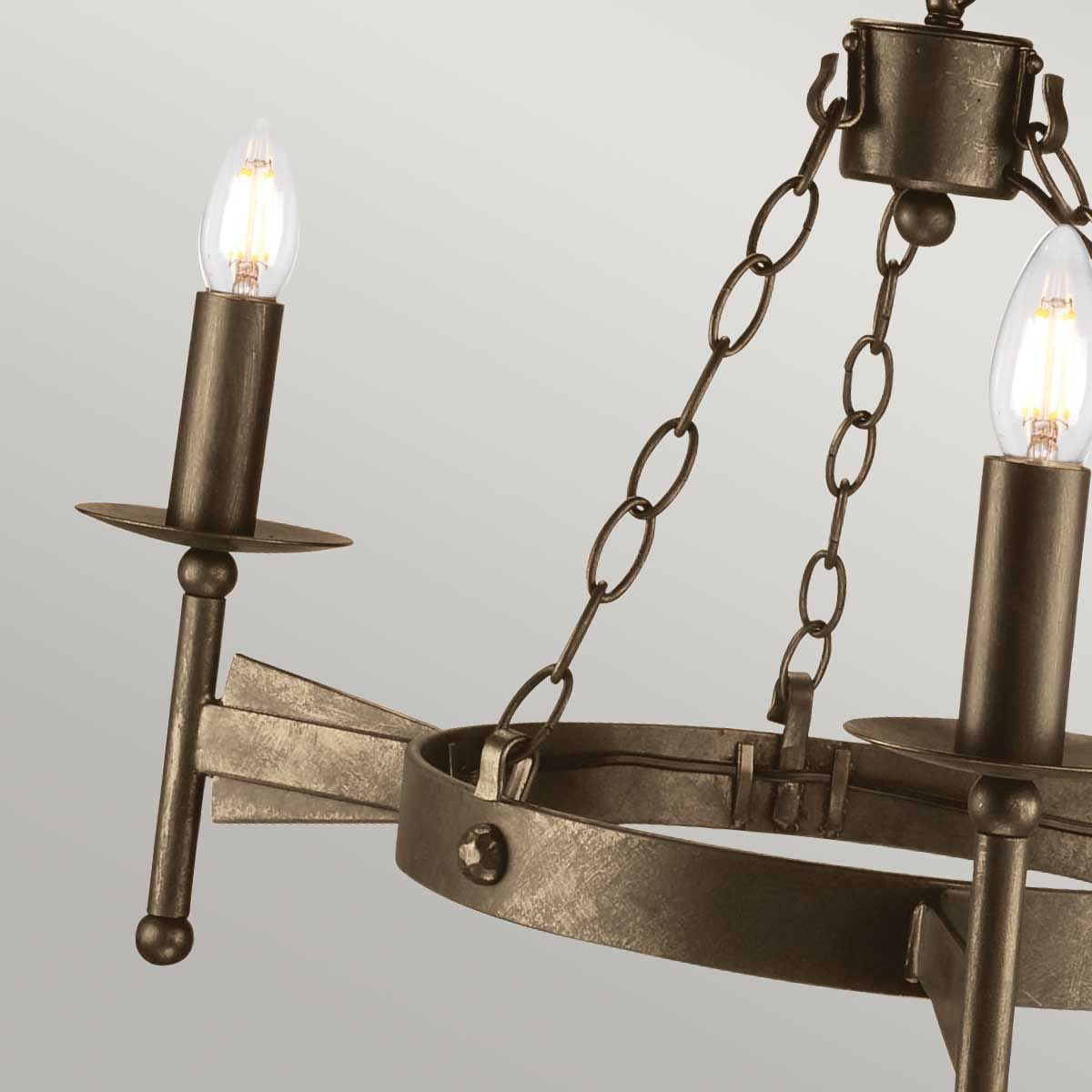 Elstead Cromwell 3 Light Chandelier - Old Bronze