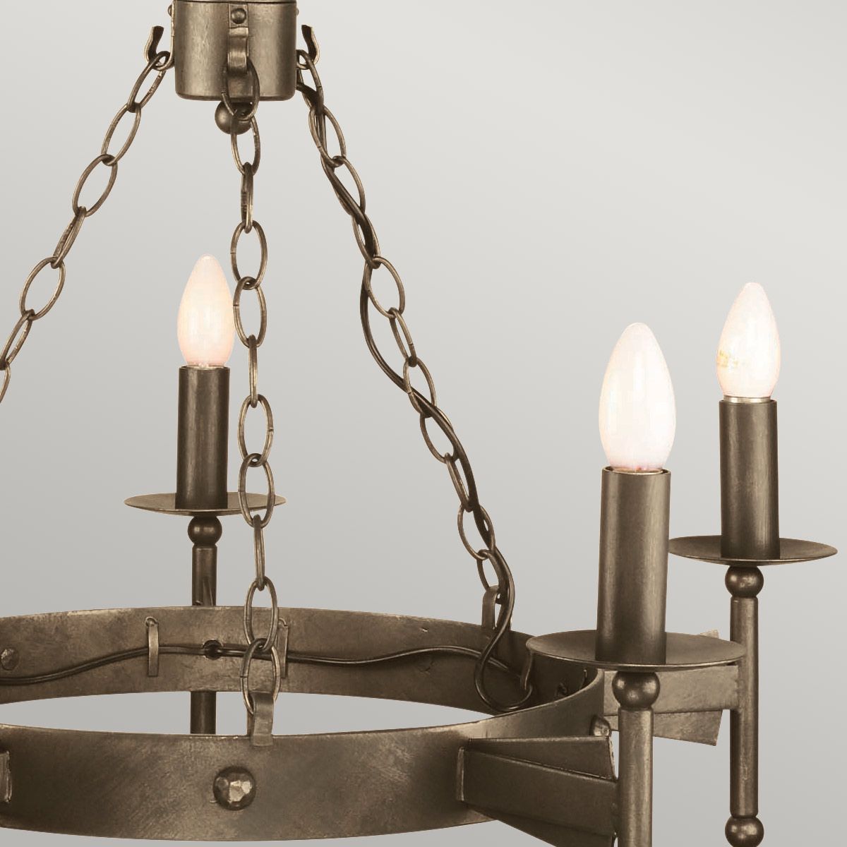 Elstead Cromwell 5 Light Chandelier - Old Bronze