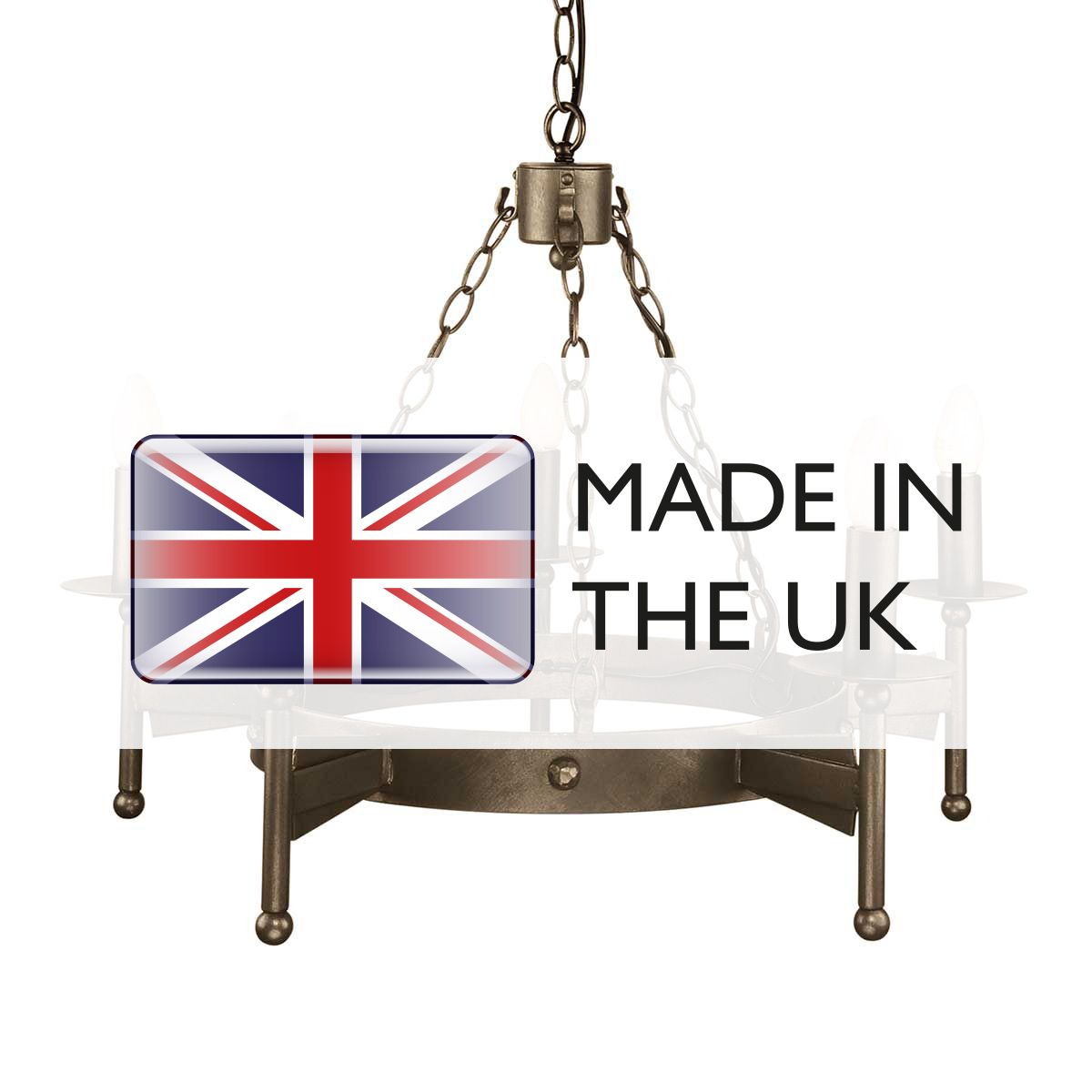 Elstead Cromwell 5 Light Chandelier - Old Bronze