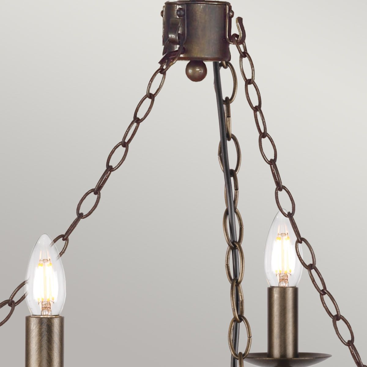 Elstead Cromwell 6 Light Chandelier - Old Bronze