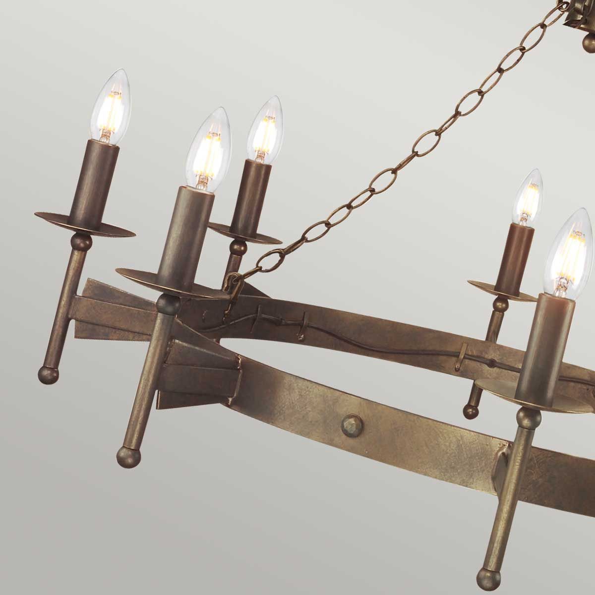 Elstead Cromwell 8 Light Chandelier - Old Bronze
