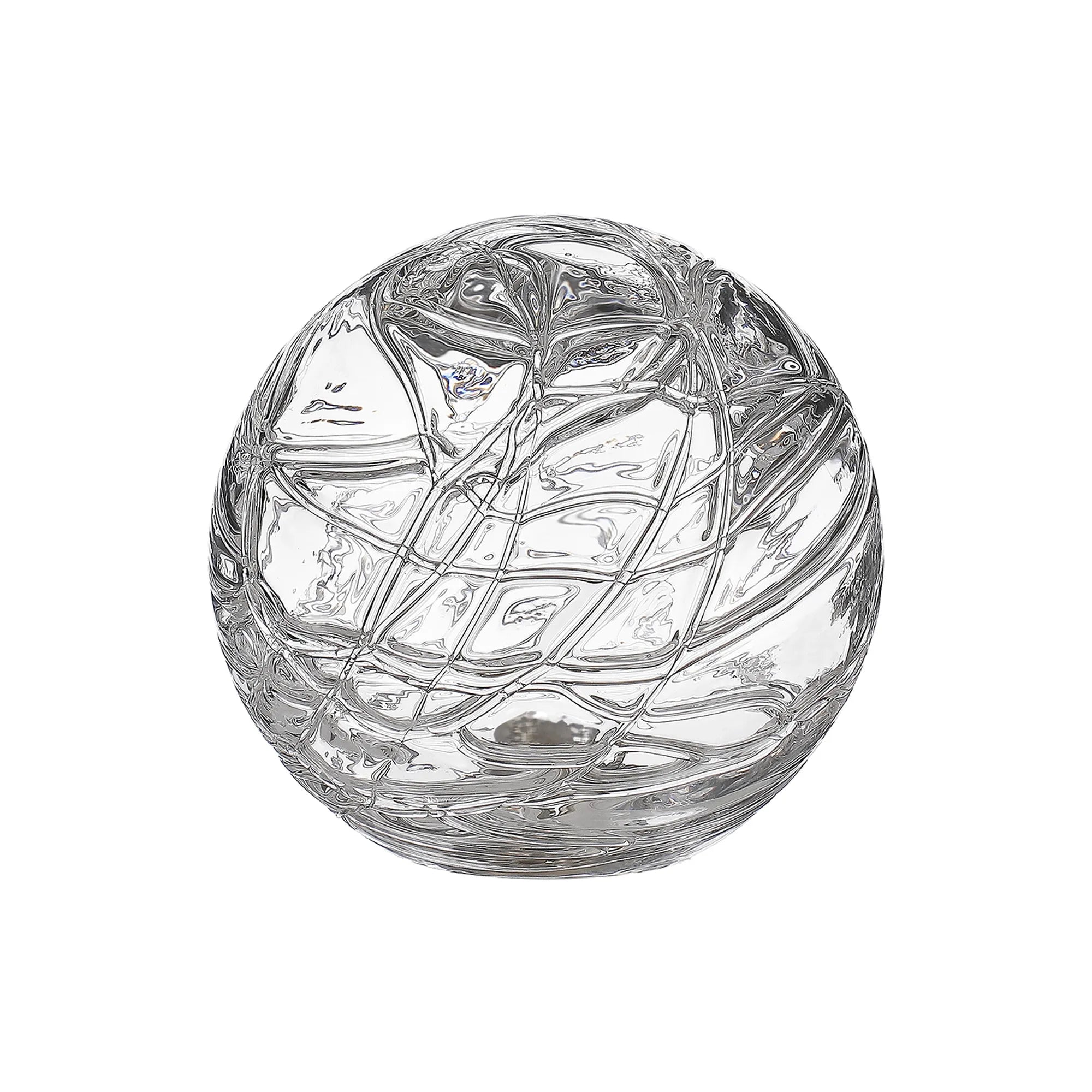 Dene 12cm Dune Effect Round Glass Shade (F) Clear