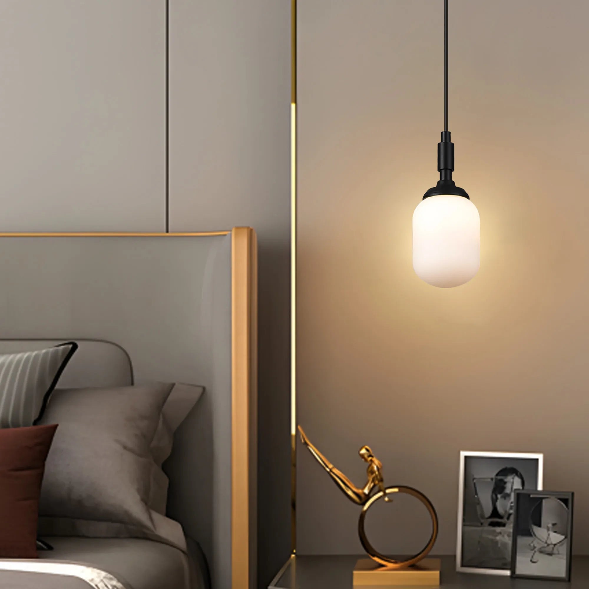 Dene Pendant Kit (Frame Only) 1 Light - IP44 Satin Black