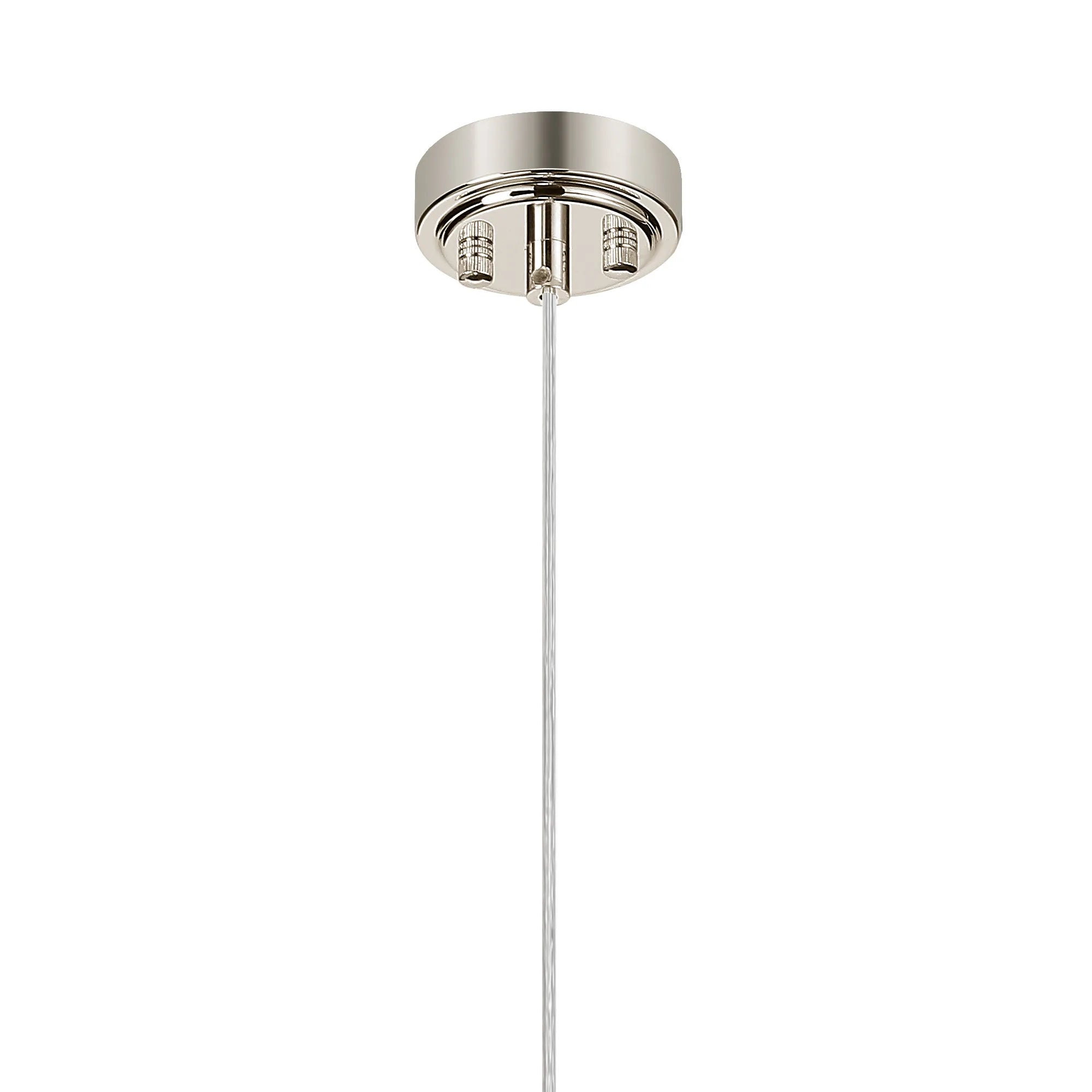 Dene Pendant 1 Light - IP44 Polished Nickel & Smoke Smooth Round Glass