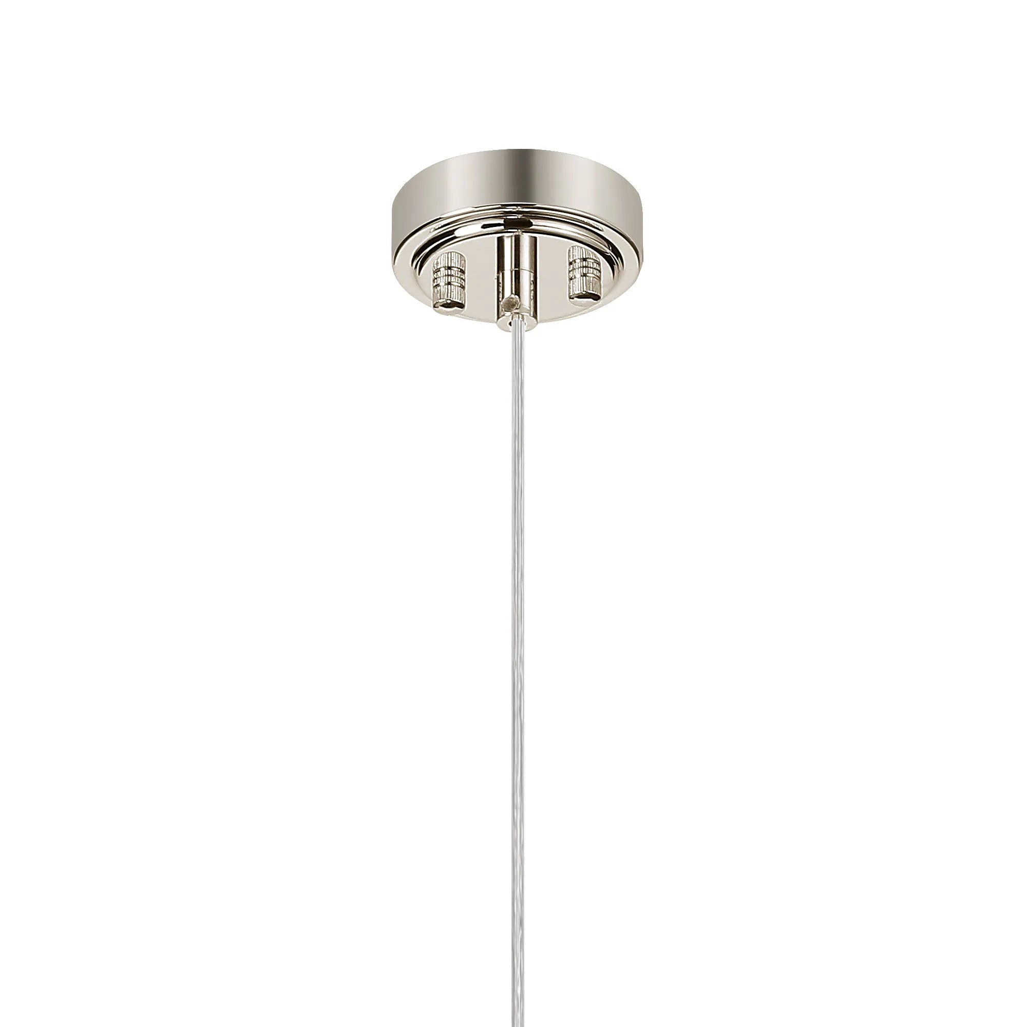 Dene Pendant 1 Light - IP44 Polished Nickel & Smoke Smooth Tubular Glass