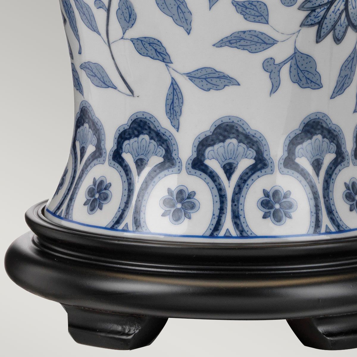 Elstead Ying 1 Light Table Lamp - Blue & White