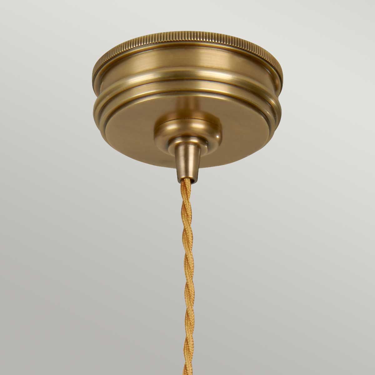 Elstead Douille 1 Light Pendant - Aged Brass