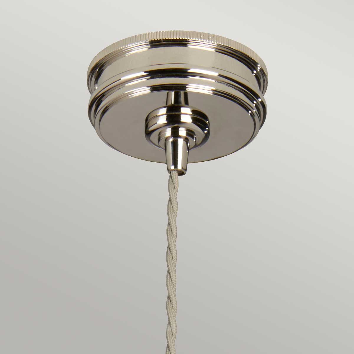 Elstead Douille Single Pendant - Polished Nickel