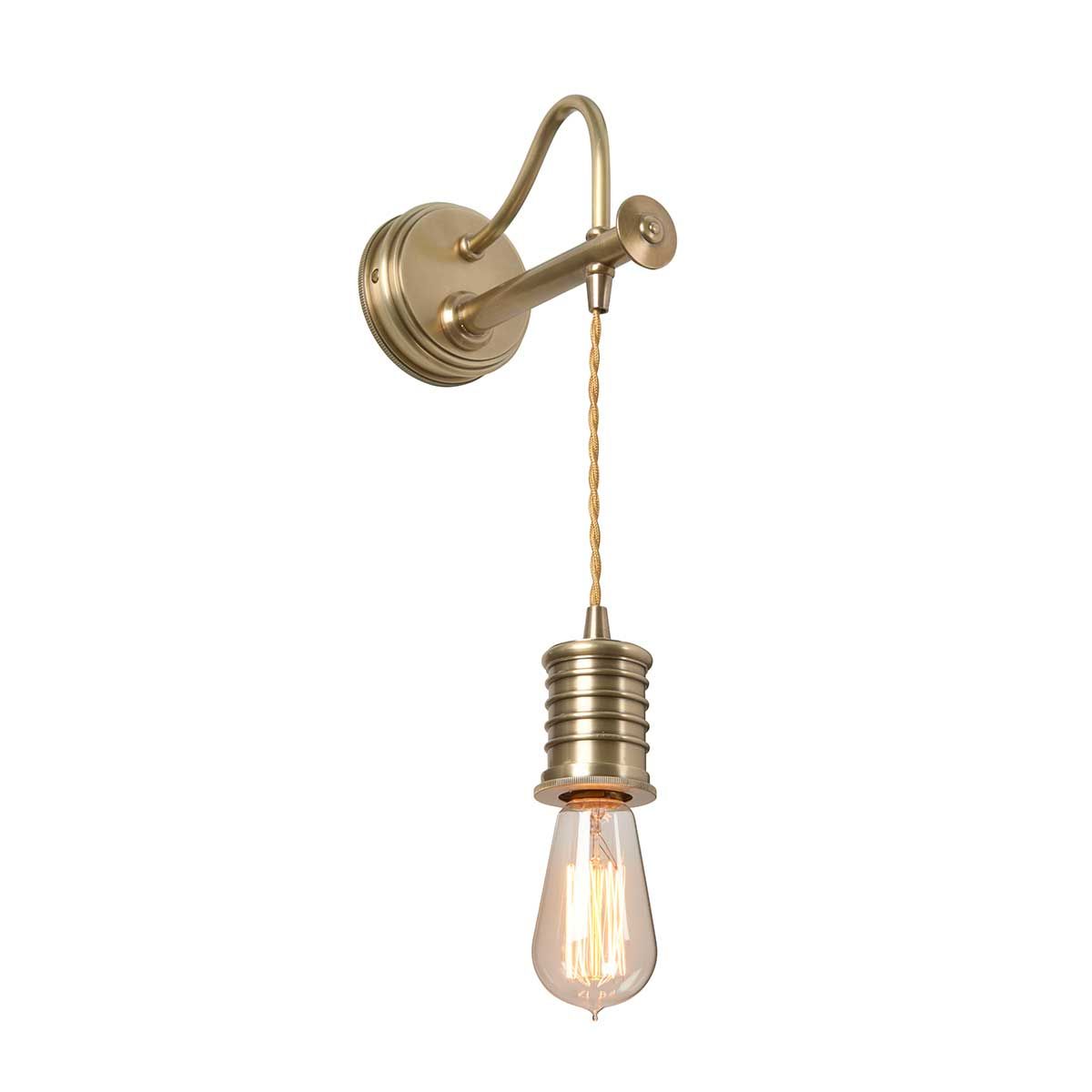 Elstead Douille Single Wall Light - Aged Brass