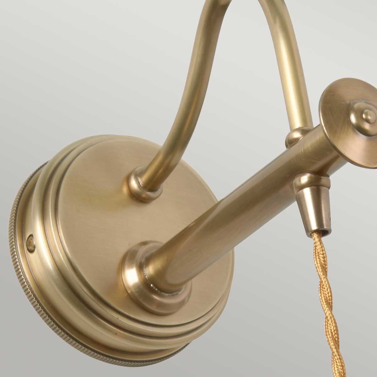 Elstead Douille Single Wall Light - Aged Brass