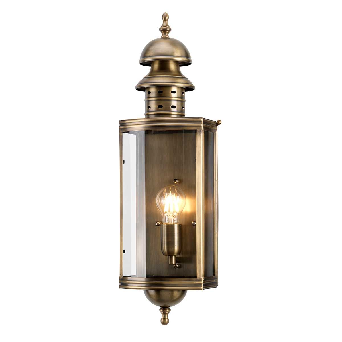 Elstead Downing Street Wall Lantern - Aged Brass