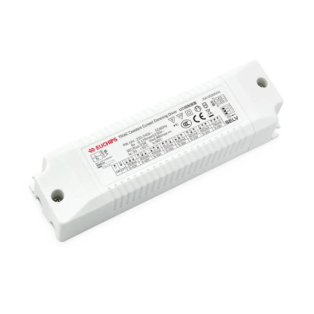 Collingwood DRV350700TD 20W CC Driver IP20 350mA-700mA Dip-Switch - Mains Dimmable