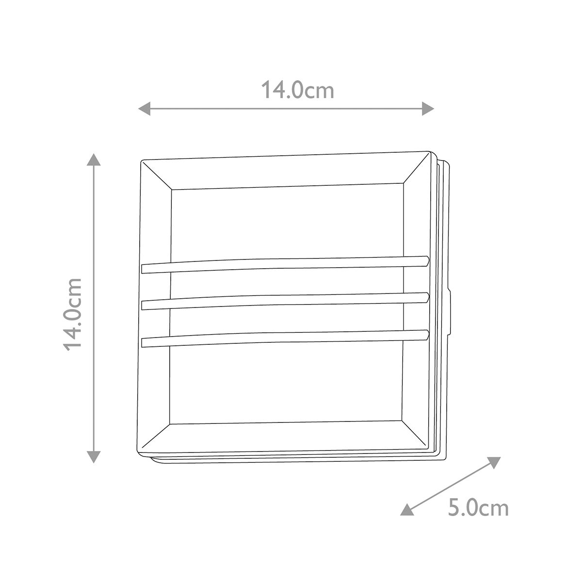 Elstead Egil 2W Single Wall/Ceiling Lantern - Graphite