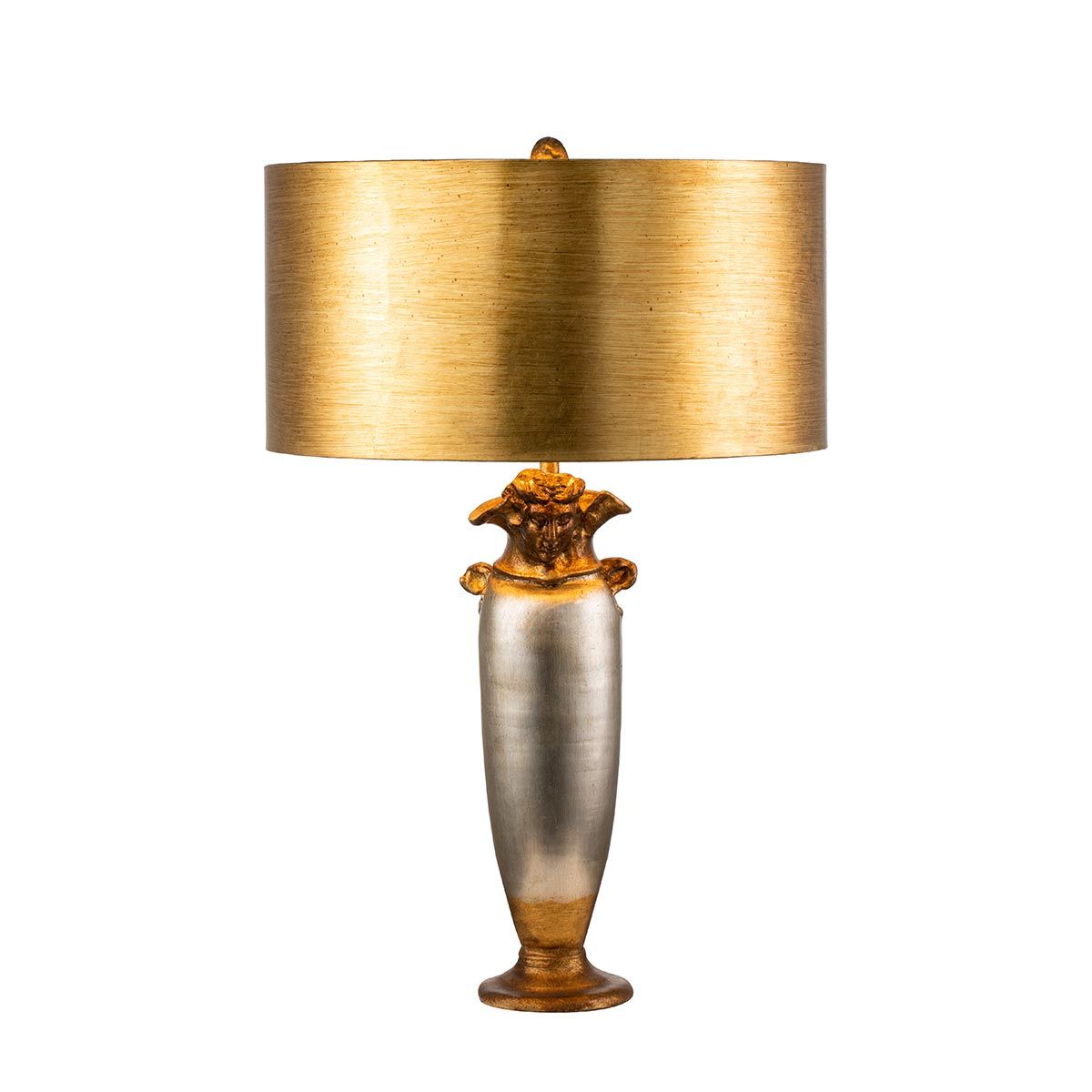 Flambeau Bienville Single Table Lamp - Silver & Gold