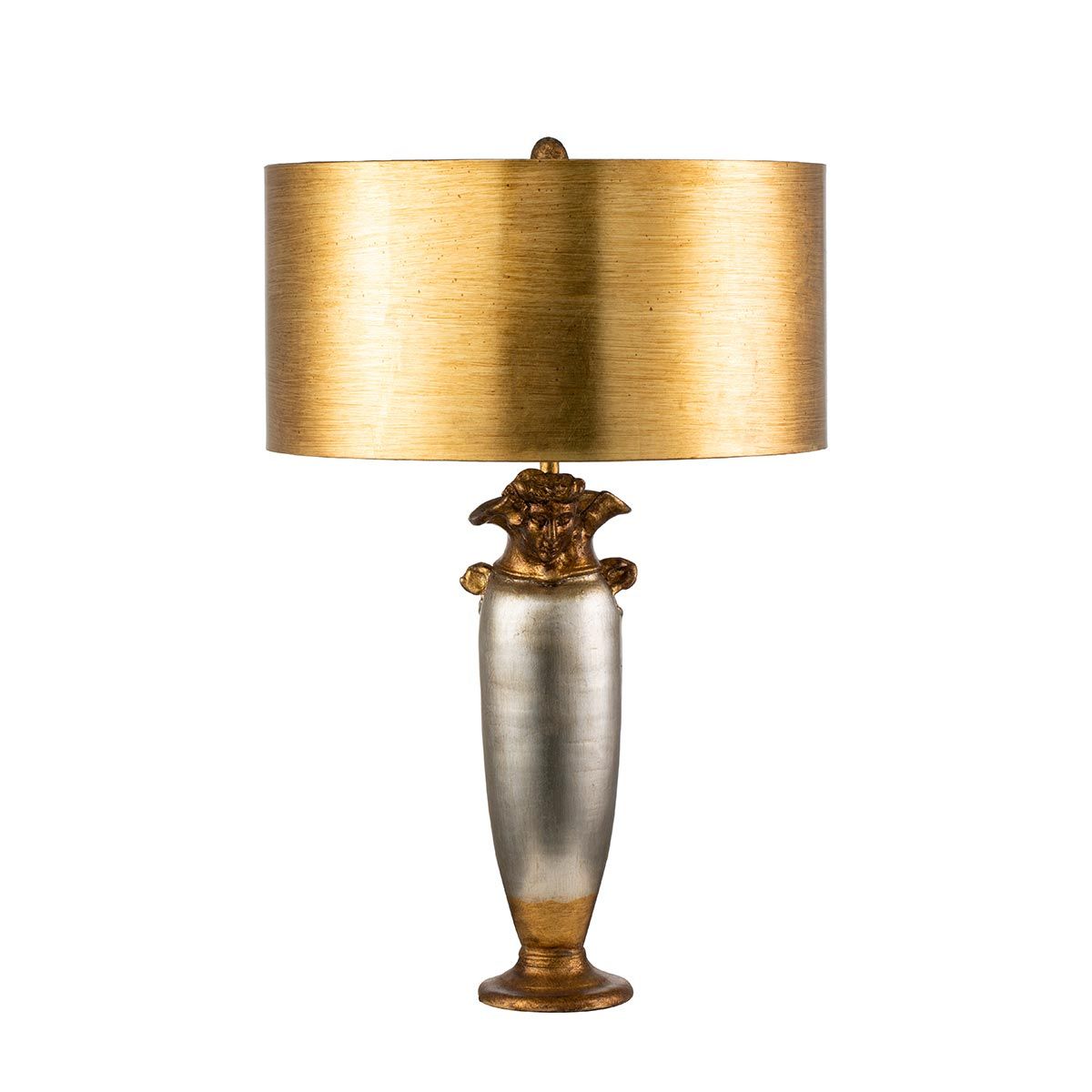 Flambeau Bienville Single Table Lamp - Silver & Gold
