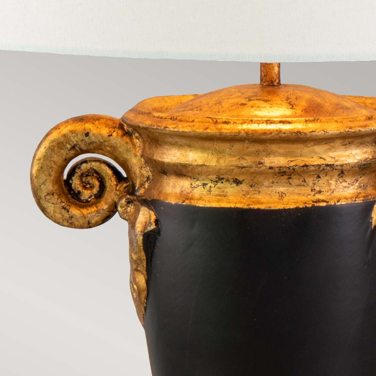 Flambeau Gallier 1 Light Table Lamp - Black & Gold