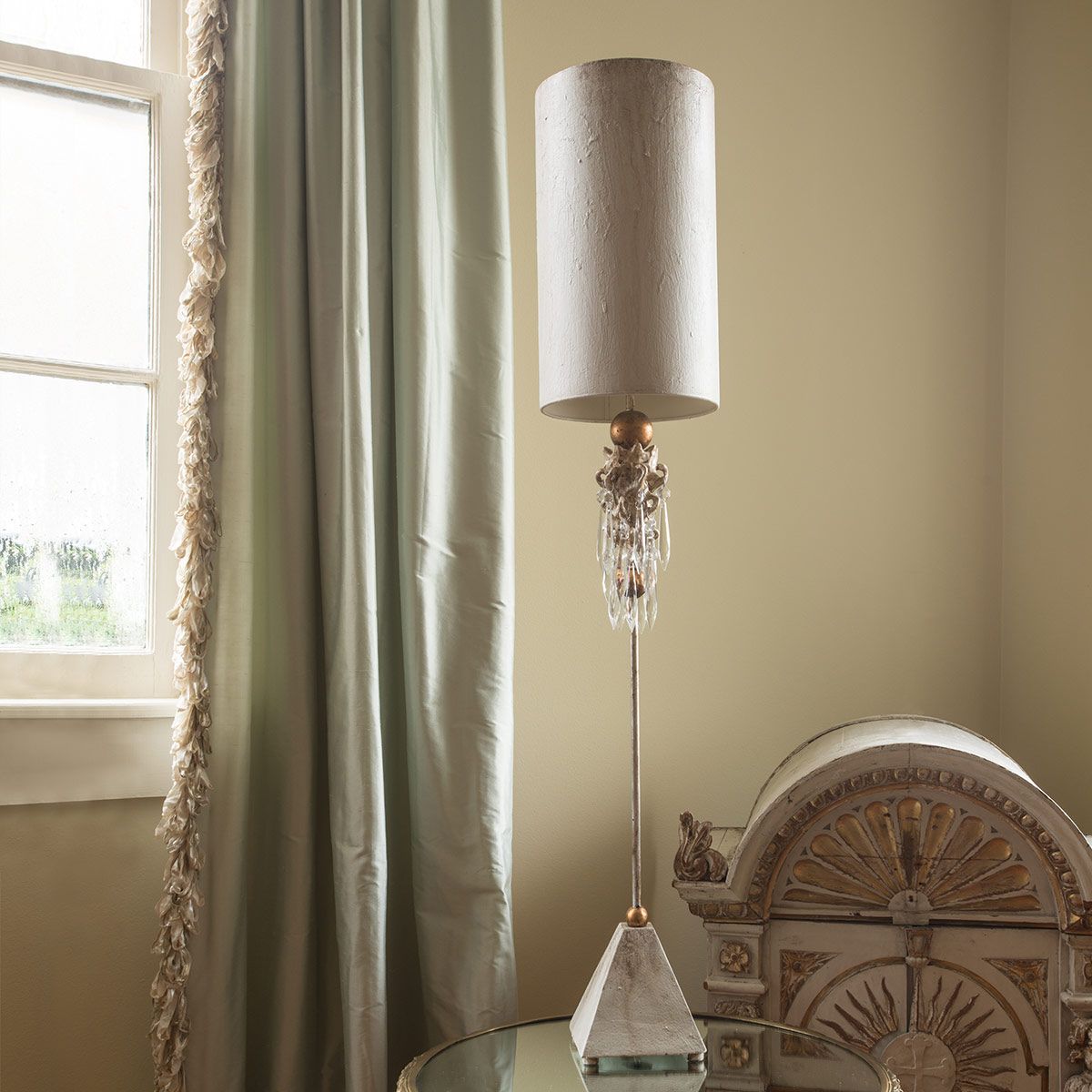 Flambeau Madison Single Table Lamp - Putty Patina