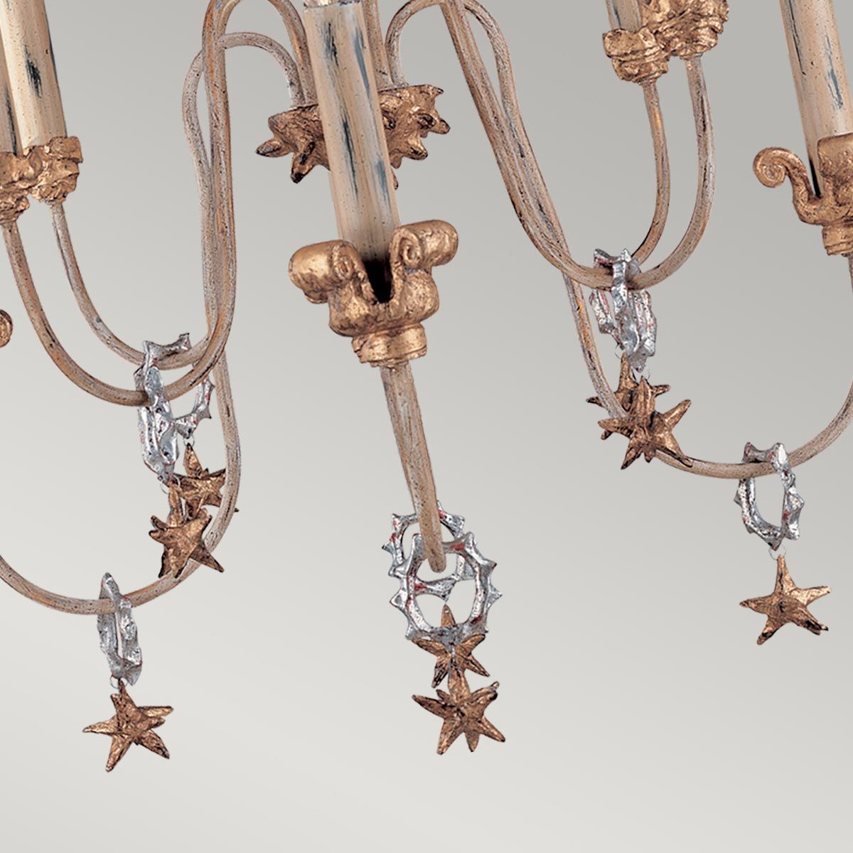 Flambeau Mignon 8 Light Chandelier - Gold & Silver