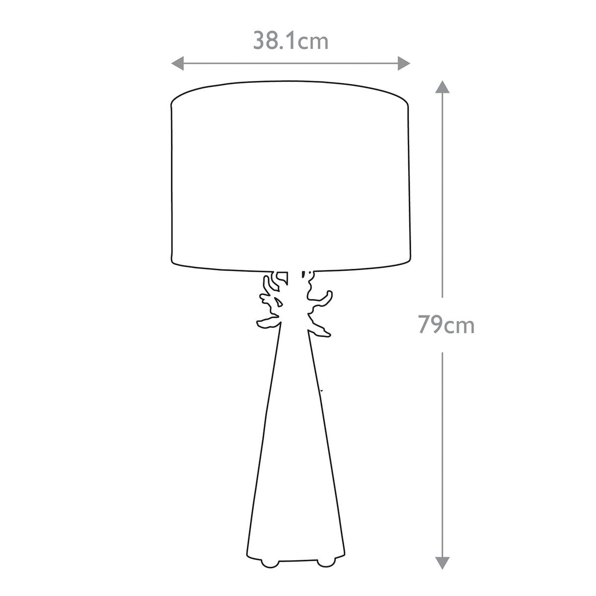 Flambeau Neo Single Table Lamp - White