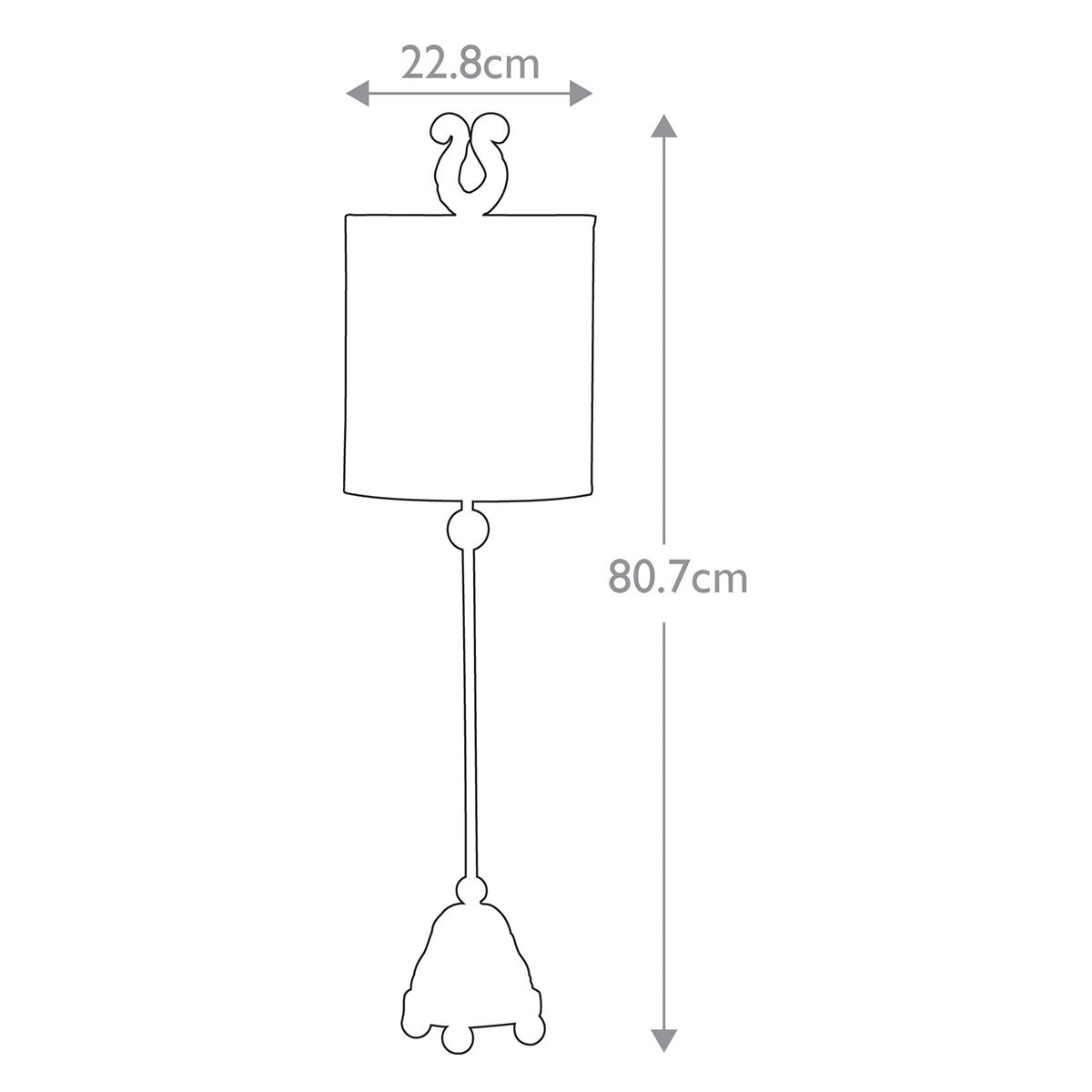 Flambeau Phoenician Single Table Lamp