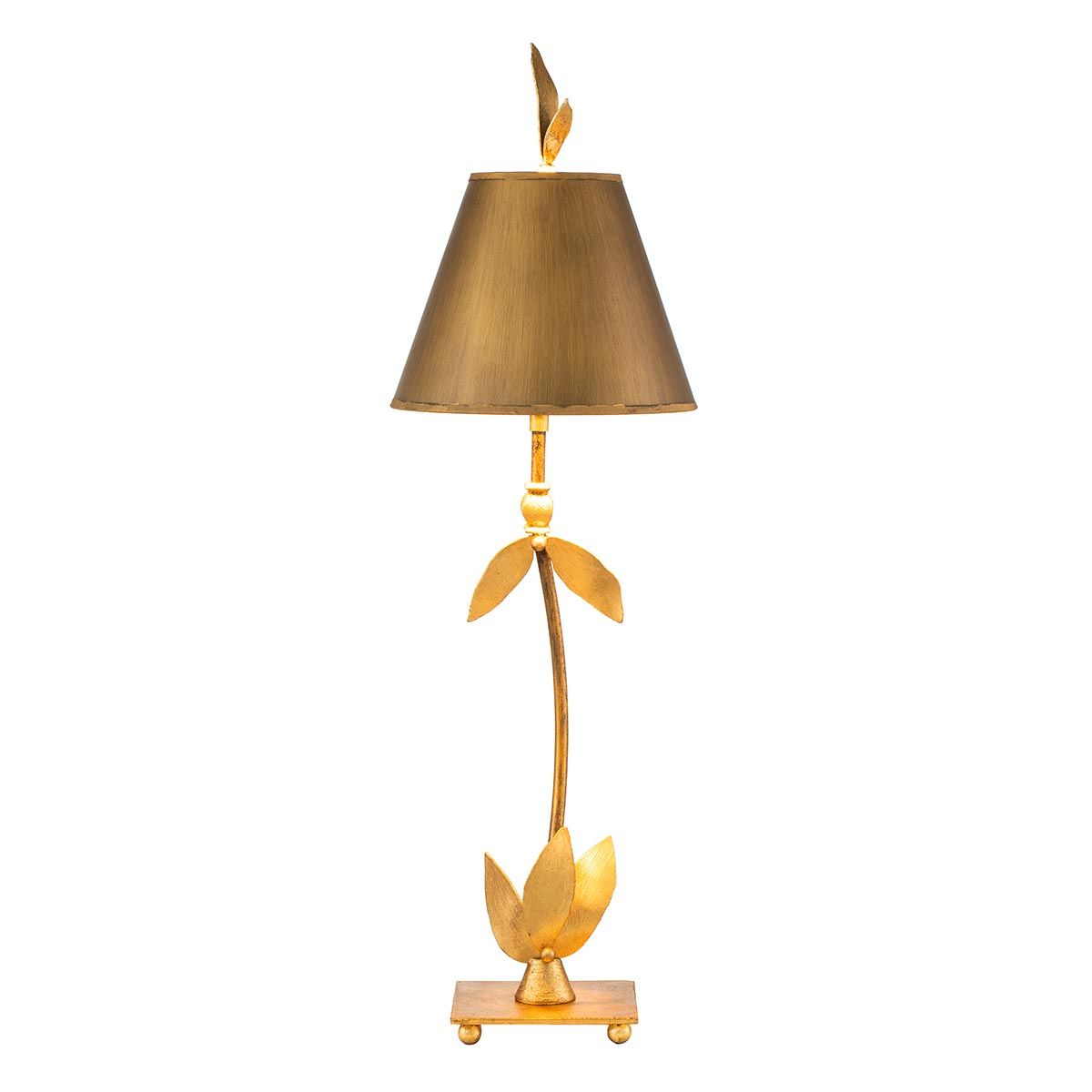 Flambeau Red Bell Single Table Lamp - Gold