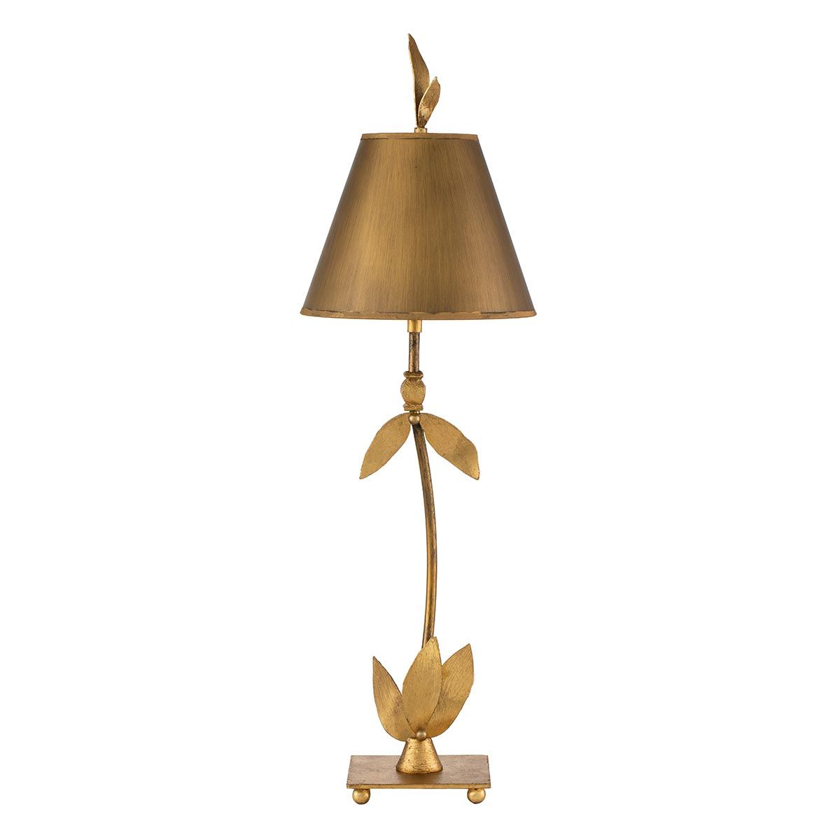 Flambeau Red Bell Single Table Lamp - Gold