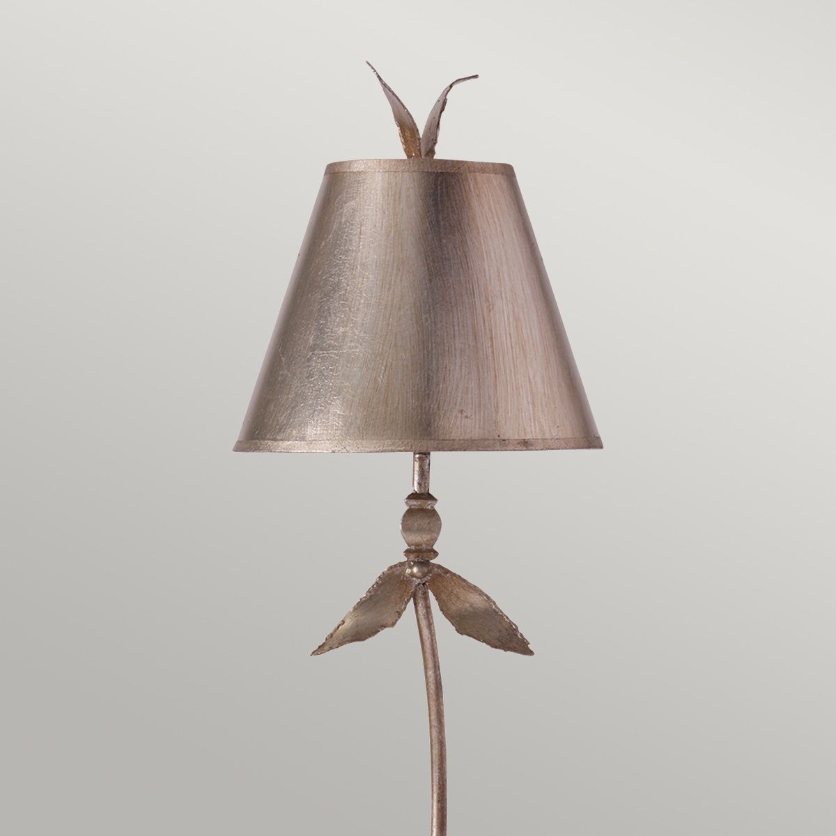 Flambeau Red Bell Single Table Lamp - Silver