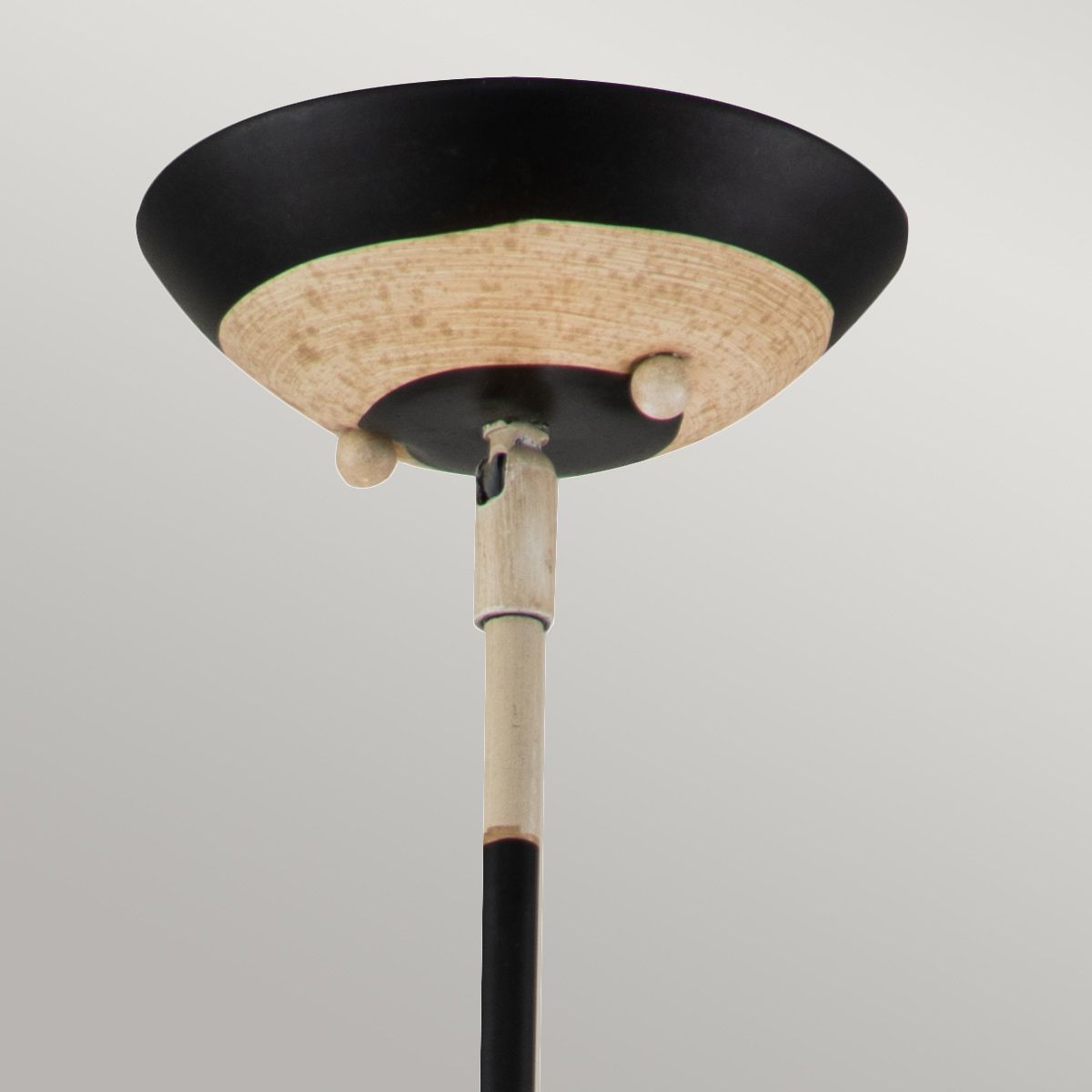 Flambeau South Beach Single Pendant - Black & Cream