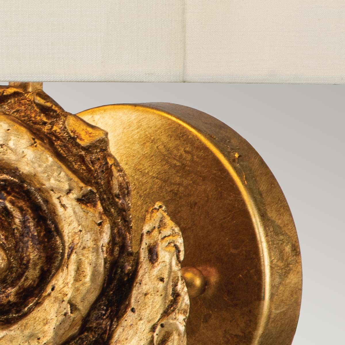 Flambeau Swirl 1 Light Large Wall Light - Gold Leaf