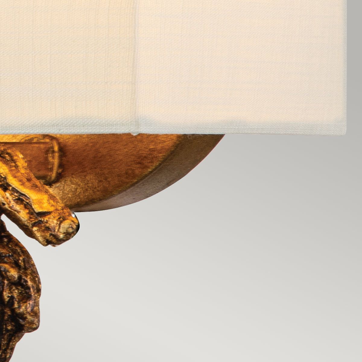 Flambeau Swirl 1 Light Small Wall Light - Gold Leaf