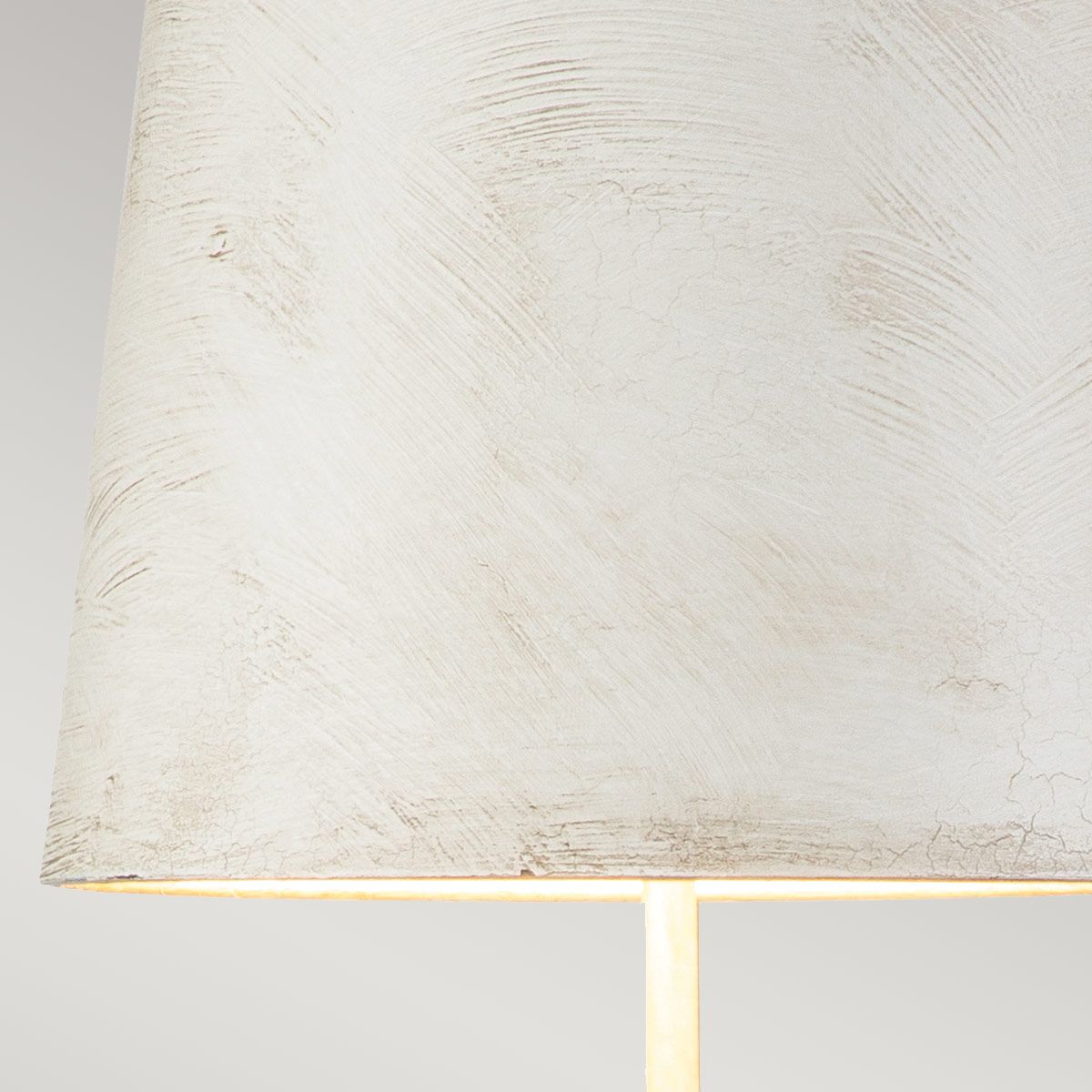 Flambeau Swirl 1 Light Table Lamp - Bone White