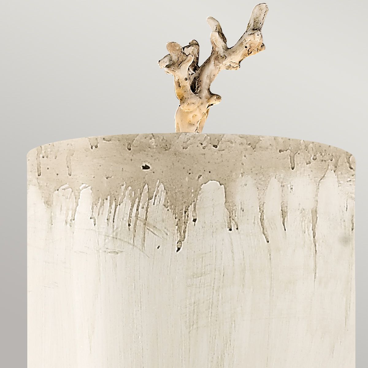 Flambeau Trellis Single Wall Light - Putty Patina & Silver Leaf