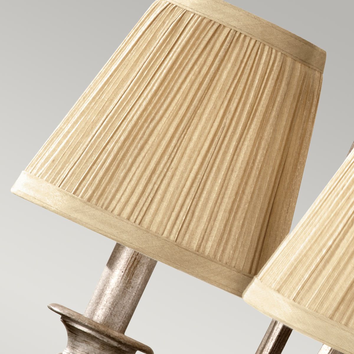 Feiss Abbey 3 Light Chandelier - Silver Sand